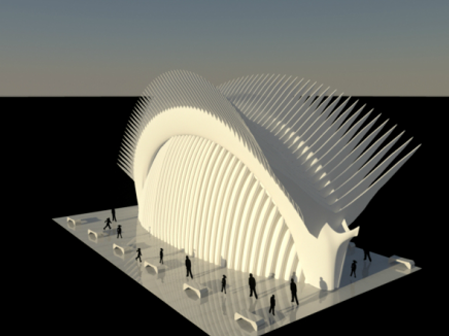 World Trade Center Port Authority Hub 3D